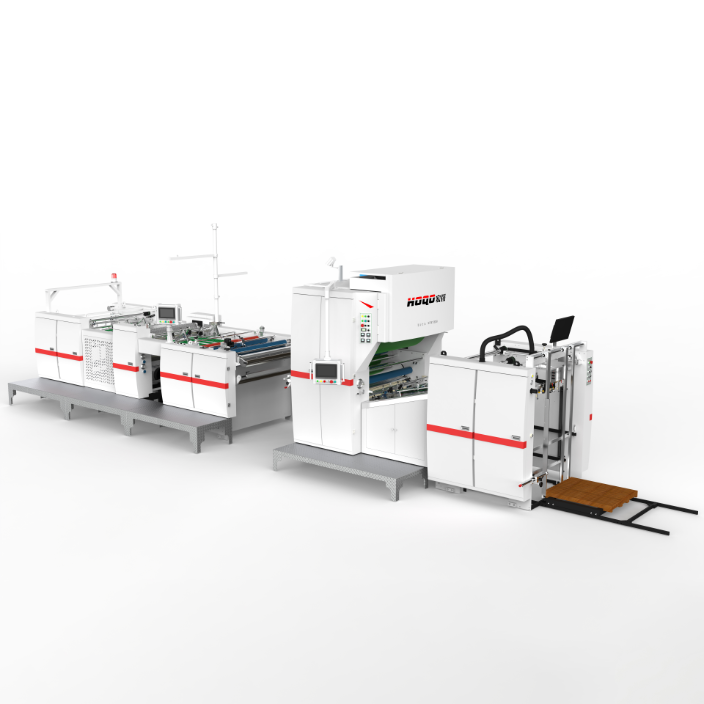 Automatische verticale embossing lamineermachine